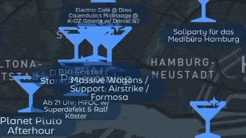 Step-by-step demonstration of how Party Compass app works